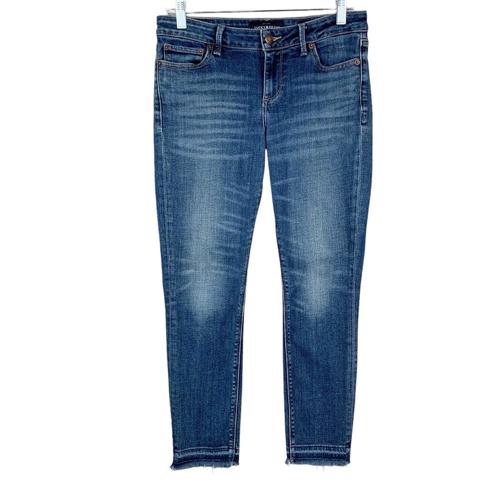 Lucky Brand Jeans Lolita Crop Blue Stretchy Women’s 6 28